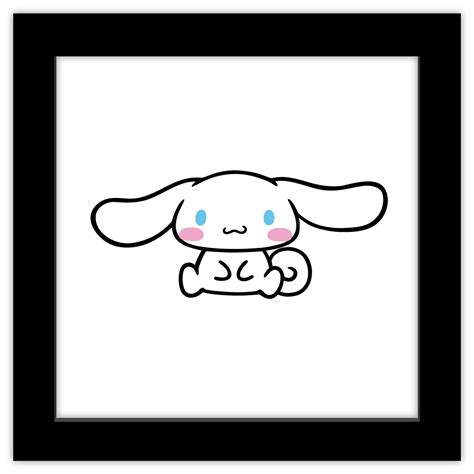 Gallery Pops Sanrio Cinnamoroll Cinnamoroll Character Portrait Wall Art Black Framed Version