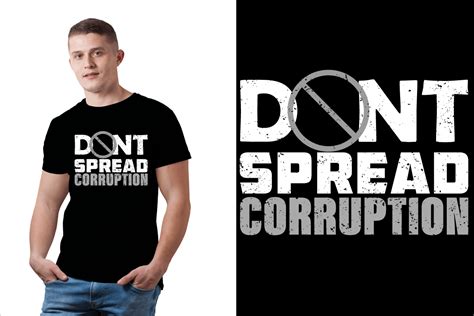 Dont Corruption Typographic T Shirt Graphic By Kajimone0000 · Creative Fabrica