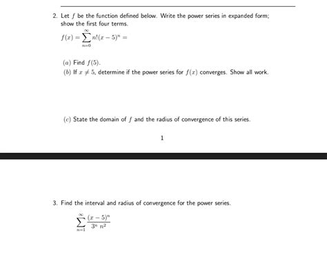 Solved 2 Let F Be The Function Defined Below Write The