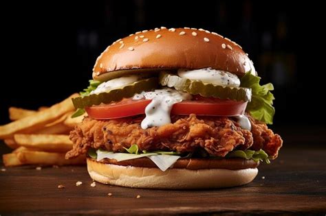 Premium Photo | Southern Fried Chicken Sandwich