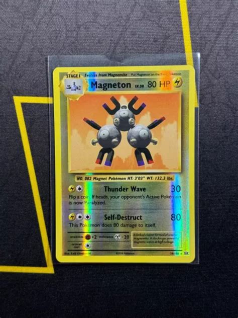 CARTE RARE MAGNETON 38 108 Pokemon TCG Evolutions XY Reverse Holo Comme