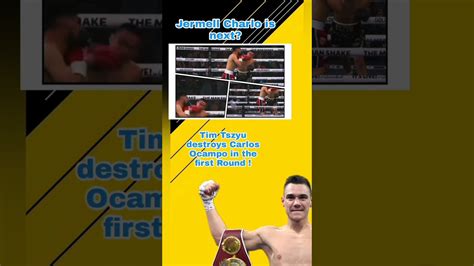 Tim Tszyu Destroys Carlos Ocampo In The First Round Youtube