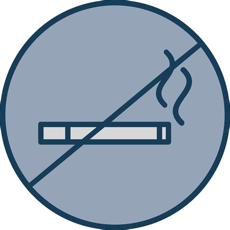 No Smoking Line Filled Grey Icon Vector Art At Vecteezy