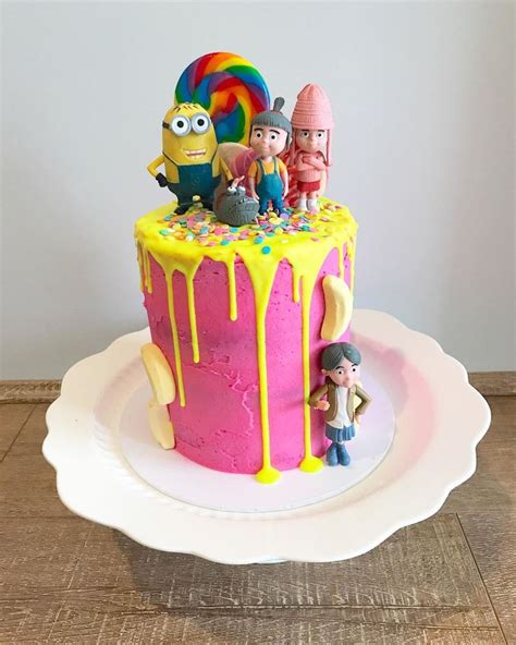 The Naked Cake Co On Instagram Minion Themed Birthday Cake For My