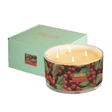 Christmas Berries Large Jar Candle - Carroll&Chan - Beeswax Candles And ...