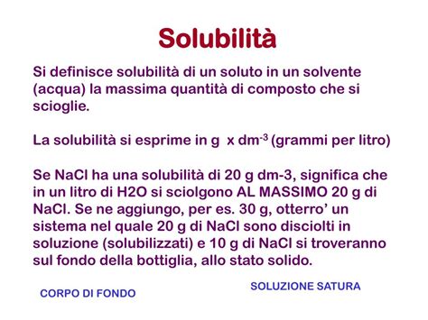 PPT Prodotto di solubilità PowerPoint Presentation free download