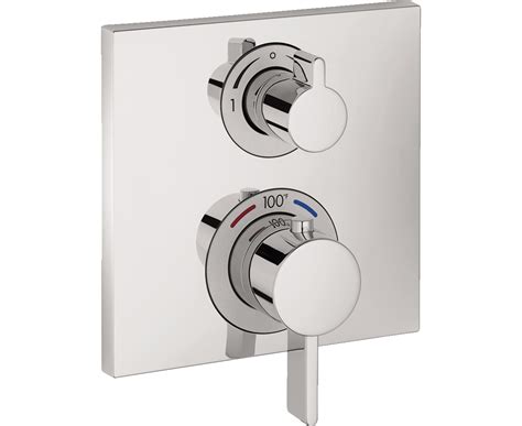 Hansgrohe Ecostat Square Thermostatic Trim With Volume Control And