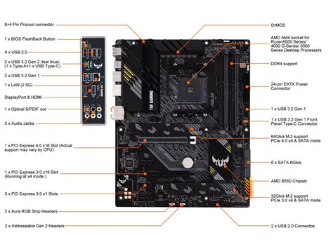 Asus Tuf Gaming B550 Pro Am4 Atx Amd Motherboard