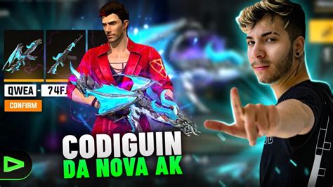 CHEGOU CODIGUIN DA AK47 RARA LOUD EMULADOR FREE FIRE AO VIVO