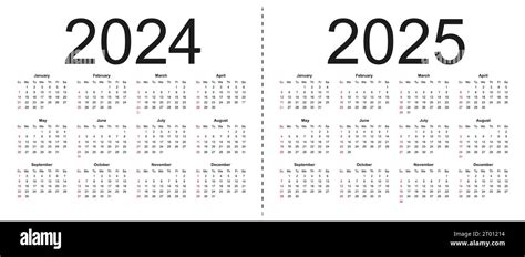 Calendar 2024 2025 Week Starts From Sunday Business Template