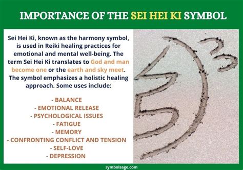 Sei Hei Ki Uses Of The Reiki Harmony Symbol