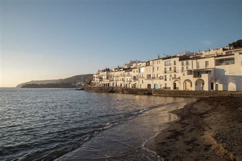 Cadaques Old Town White Houses Stock Image - Image of beach, costa ...