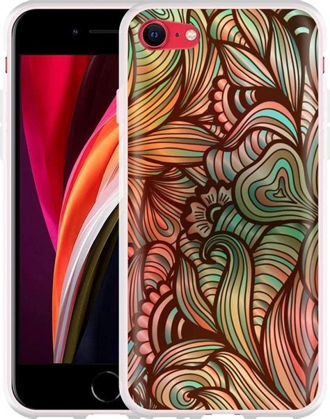 Hoesje Geschikt Voor Iphone Se Abstract Colorful Bol