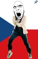 Soybooru Post Animated Country Czechia Dance Flag Full Body