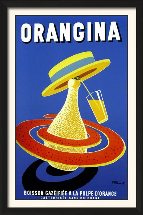 Orangina Vintage Advertising Poster Art 11 X 17 Etsy