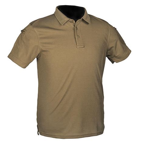 Mil Tec Poloshirt Quick Dry Tactical Kurzarm Dark Coyote Kaufen