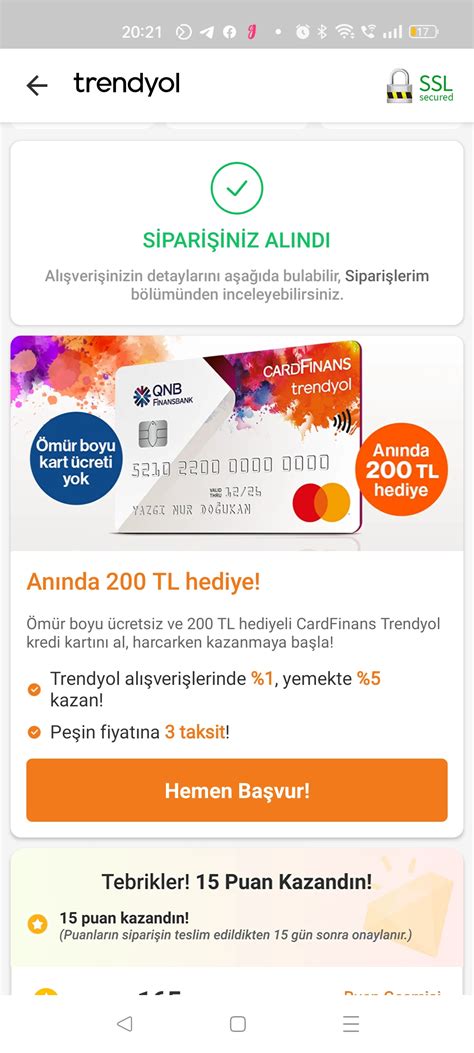 Cardfinans Trendyol Kart Tl Hediye Donan Mhaber Forum Sayfa