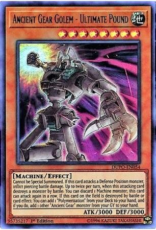 Ancient Gear Golem Ultimate Pound Dupo En Ultra Rare Duelshop