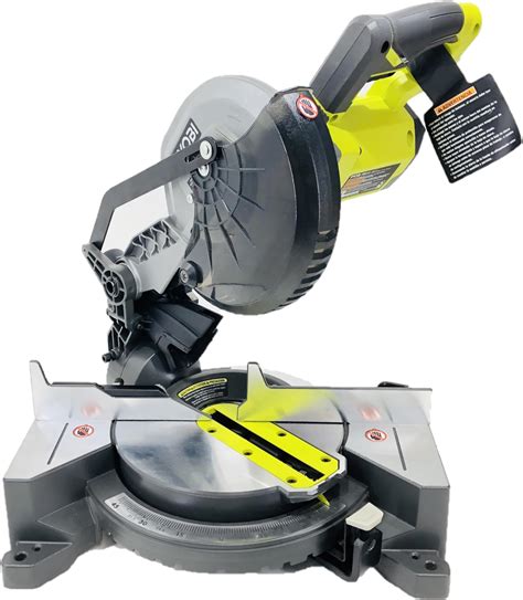 Ryobi 18 Volt One Cordless 7 1 4 In Compound Miter Saw Tool Only With Blade Renewed