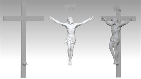 Jesus Christ on the Cross 3D model 3D printable | CGTrader