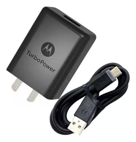 Cargador Motorola Turbo 50v 30a Mas Cable 25w 1mt Cuotas Sin Interés