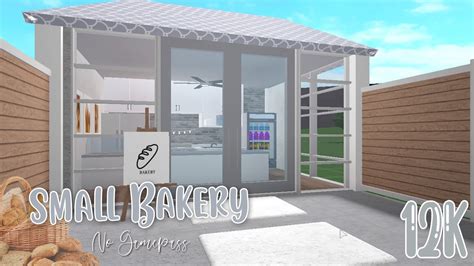 Small Bakery No Gamepass Bloxburg Build Youtube