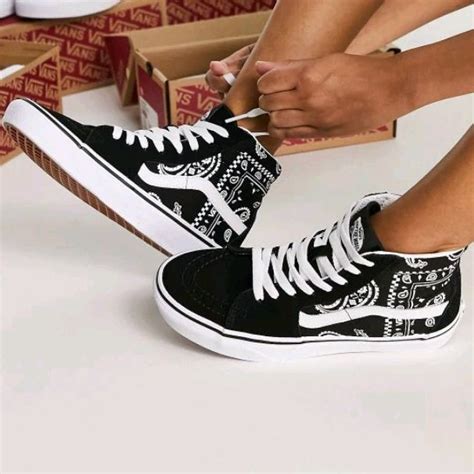 Sk Hi Peace Paisley Black Men Sneaker Shopee Philippines