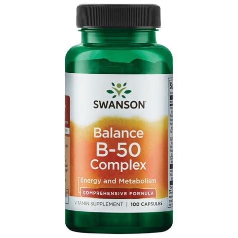 Swanson Balance B 50 Complex Capsules 100 Count