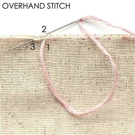 How to Sew an Overhand Stitch - Mindy Makes