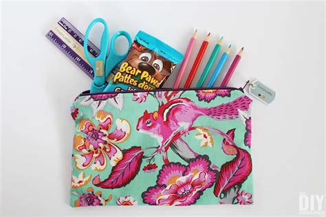 Back To School Diy Pencil Case With Lining Sewing Tutorial