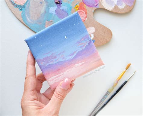 Mini Canvas Painting Aesthetic Ideas Mdqahtani