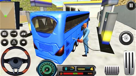 Uphill Offroad Bus Driving Sim Gameplay Driving Bus In