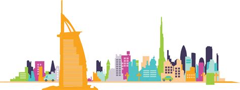 Download Dubai Skyline Vector Illustration