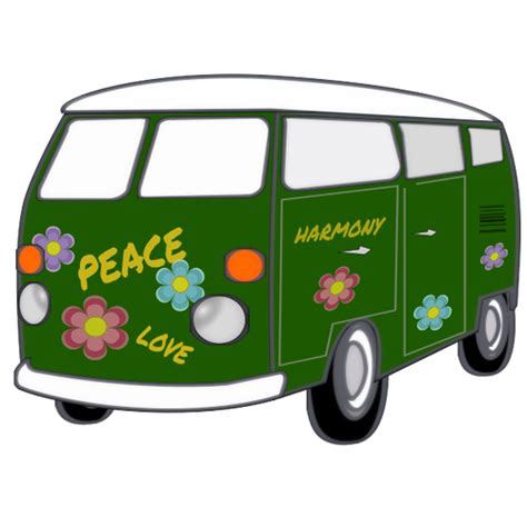 Hippie Van Car | Public domain vectors