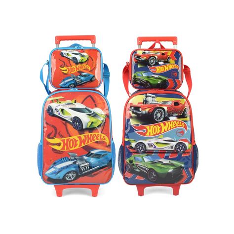 Mochila Lancheira Rodas Infantil Hot Wheels Luxcel Ic Hw Submarino