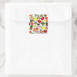 Fruits & Veggies stickers | Zazzle