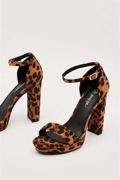 Leopard Print Strappy Shoes Atelier Yuwa Ciao Jp