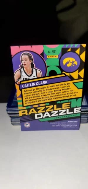 Panini Caitlin Clark Collection Razzle Dazzle Prizm Rd Iowa