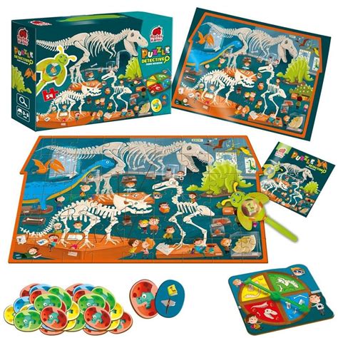 Roter Kafer Puzzle Edukacyjne Detective Forest Story Dino Museum