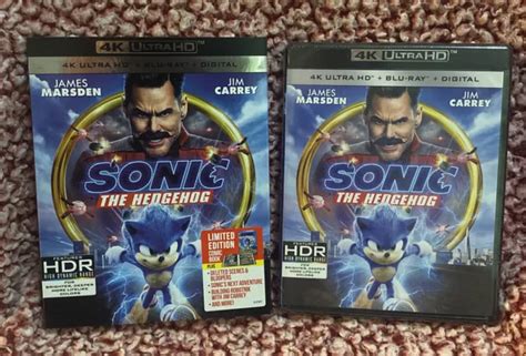 SONIC THE HEDGEHOG 4K Ultra HD Blu Ray Numérique 2020 Neuf avec