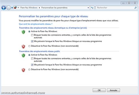 Pare Feu Windows Windows Astuces Internet