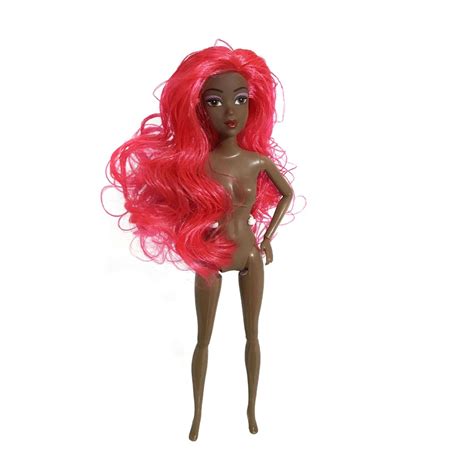 cm doll Toy Boneca nude Articular Móvel Preta Africana Da Pele Shopee Brasil