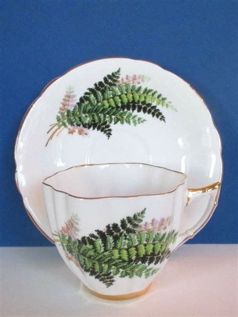 Royal Prince Wild Fern Cup And Saucer Tea Cups Vintage Cup And