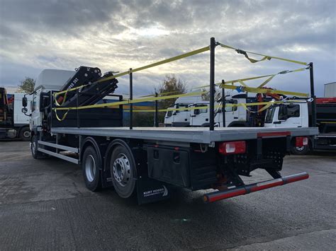 Tonne Daf Cf Flatbed With Hiab Crane Truck For Sale Sn Yne Mv