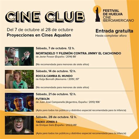 El Festival de Huelva centra la segunda edición de su Cine Club en el