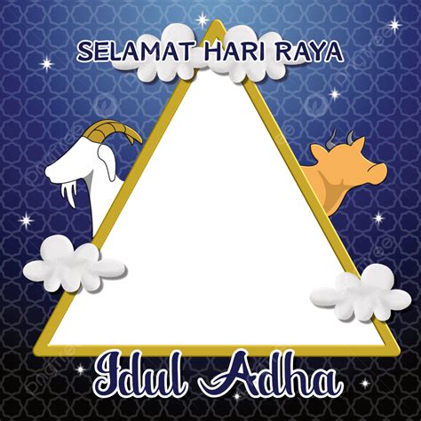 Twibbon Selamat Hari Raya Idul Adha Segitiga Biru Png Twibbon Eid