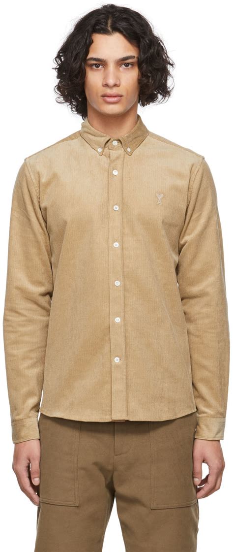 Ami Paris Beige Ami De C Ur Shirt Ami