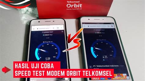 Uji Coba Speed Test Modem Orbit Telkomsel Vs Hotspot Hp Oppo Mulai Dari