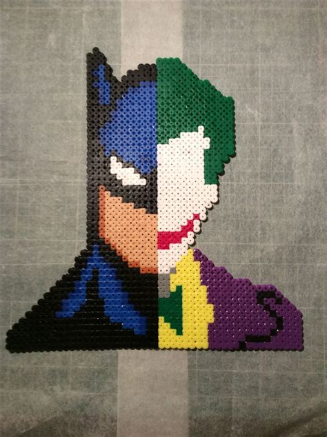 Batman And Joker Hama Bead Easy Perler Beads Ideas Diy Perler Bead