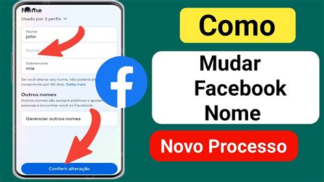 Como Mudar Seu Nome No Facebook Processo 2024 Mudança De Nome No Facebook Youtube